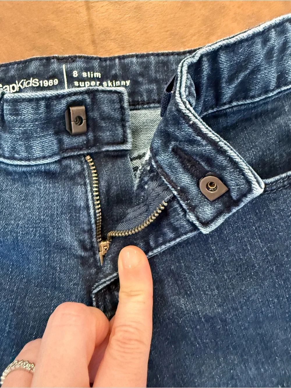 GAP Kids Dark Blue Denim 1969 Jeans - Size Girls 8 Slim